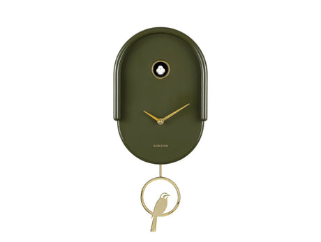 Karlsson Wall Clock Tweet Luxury Green - CLOCKS - Beattys of Loughrea