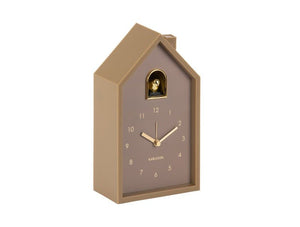 Karlsson Alarm Clock Modern Cuckoo Oro Mocha Brown - CLOCKS - Beattys of Loughrea