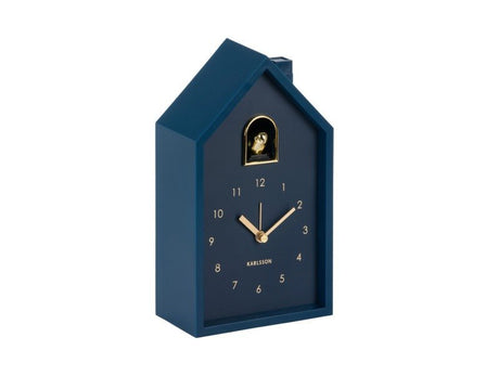 Karlsson Alarm Clock Modern Cuckoo Oro Dark Blue - CLOCKS - Beattys of Loughrea