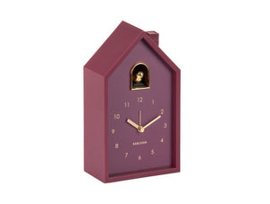 Karlsson Alarm Clock Modern Cuckoo Oro Dark Mauve - CLOCKS - Beattys of Loughrea