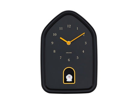 Karlsson Wall Clock Modern Doggy Black - CLOCKS - Beattys of Loughrea