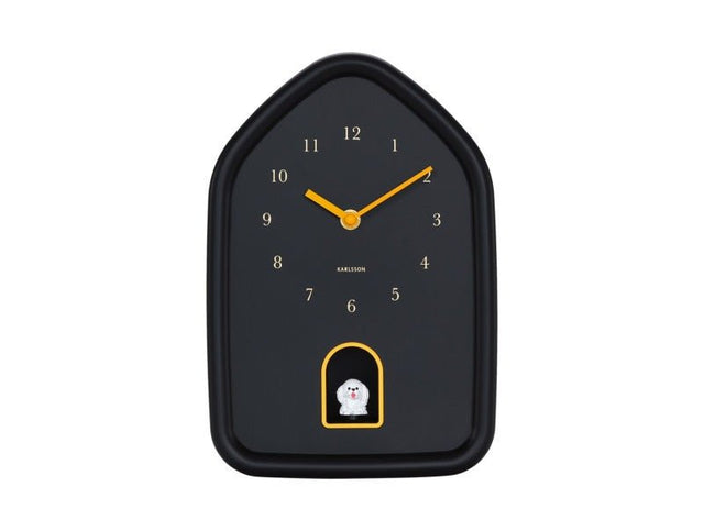 Karlsson Wall Clock Modern Doggy Black - CLOCKS - Beattys of Loughrea
