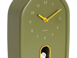 Karlsson Wall Clock Modern Doggy Luxury Green - CLOCKS - Beattys of Loughrea