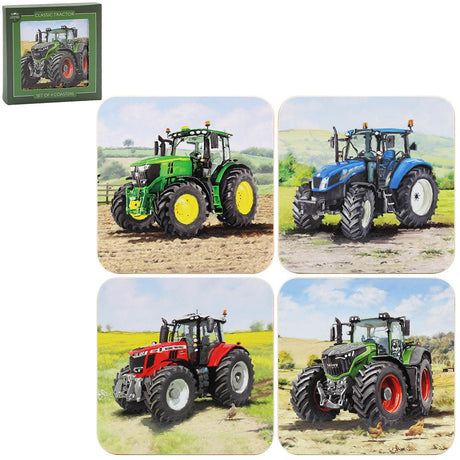 Tractors Coasters Set of 4 - TABLEMATS/COASTERS - Beattys of Loughrea