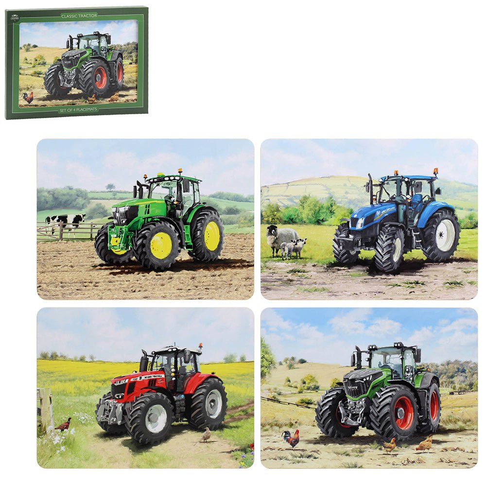 Tractors Placemats Set of 4 - TABLEMATS/COASTERS - Beattys of Loughrea