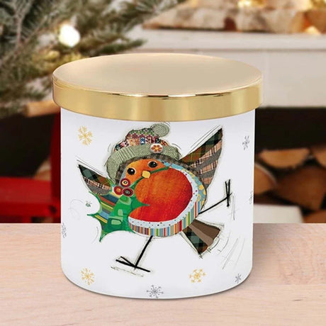 Christmas 'Bug Art' Robin Candle - TABLEMATS/COASTERS - Beattys of Loughrea
