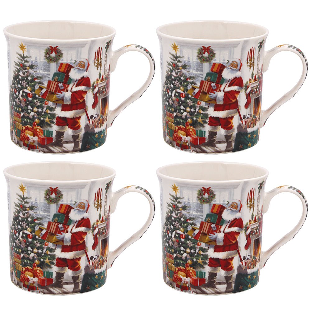 Santa Mugs – Set of 4 in Gift Box - MUG SETS - Beattys of Loughrea