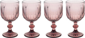 Elements Pink Wine Glasses Set of 4 - DRINKING GLASSES - Beattys of Loughrea