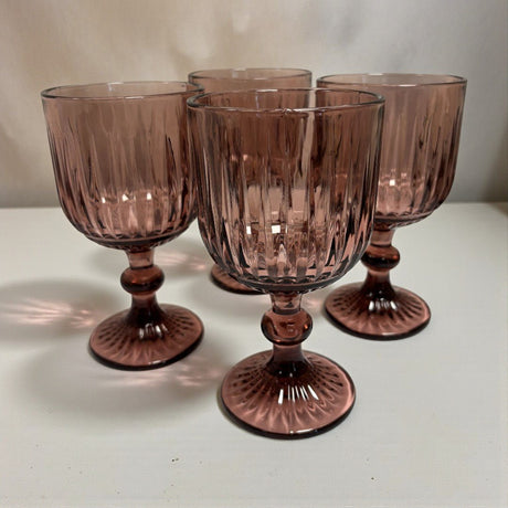 Elements Pink Wine Glasses Set of 4 - DRINKING GLASSES - Beattys of Loughrea