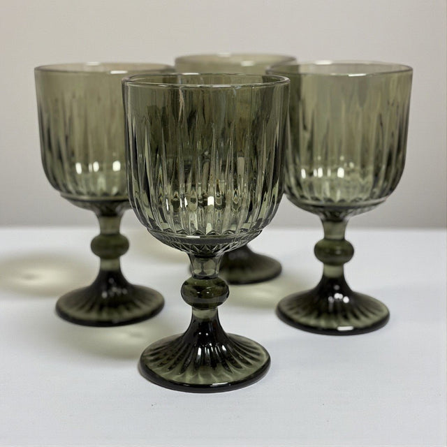 Elements Smoke Wine Glasses Set of 4 - DRINKING GLASSES - Beattys of Loughrea