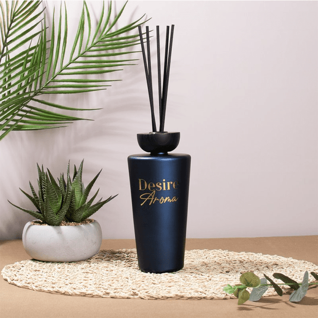 Desire Aroma Luxury Reed Diffuser – Oud & Bergamot (1000ml) - POT POURRI/AROMATHERAPY/OILS/DIFFUSER - Beattys of Loughrea