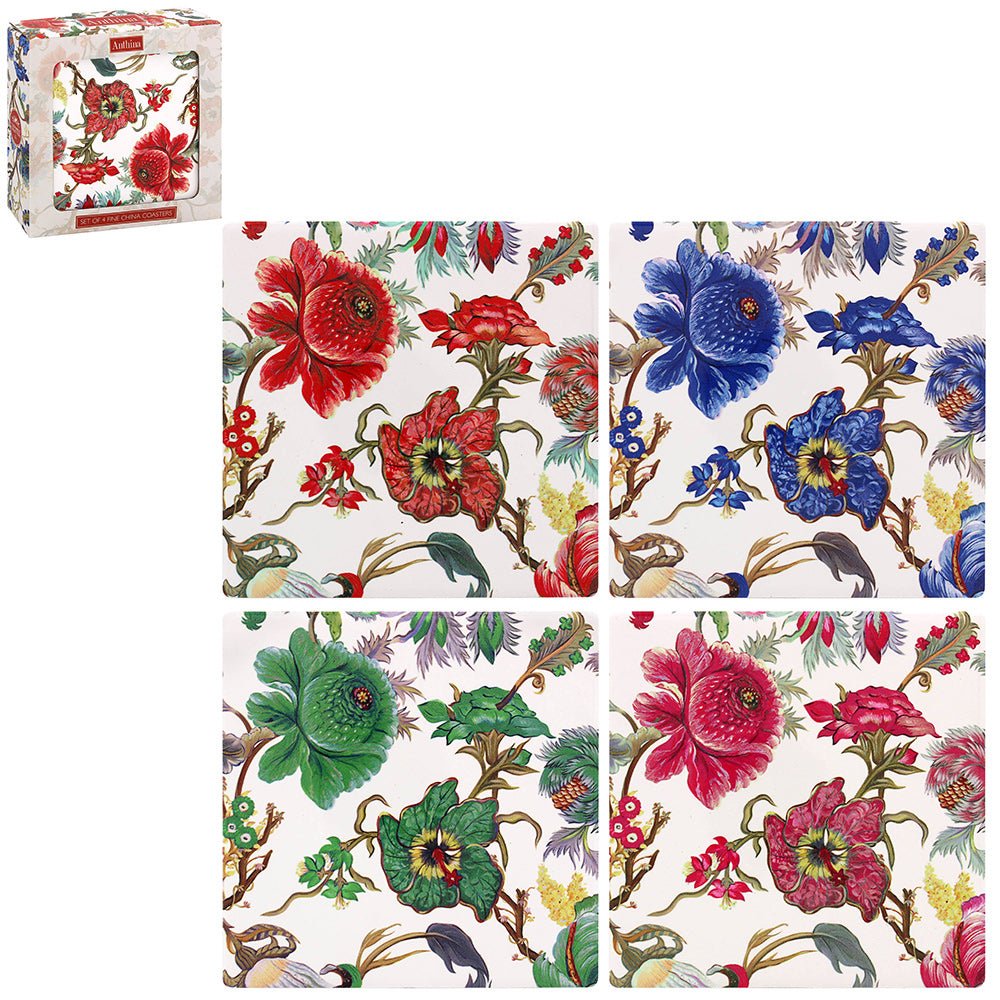 Anthina Ceramic Coasters - Set of 4 - TABLEMATS/COASTERS - Beattys of Loughrea