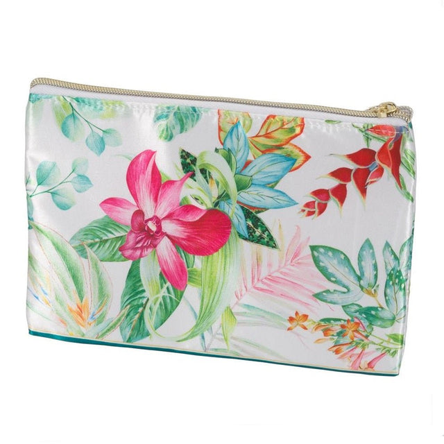 Orchid Cascade Design Flat Cosmetic Bag - BODYCARE - Beattys of Loughrea
