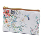Flora & Hummingbird Design Flat Cosmetic Bag - BODYCARE - Beattys of Loughrea