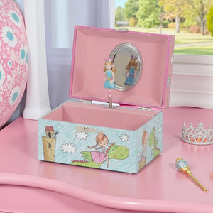 Princess and the Green Dragon Musical Kids Jewellery Box - JEWELLERY HOLDER - Beattys of Loughrea