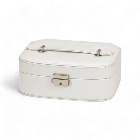 Maisie Metallic Sheen Jewellery Box – Ivory - JEWELLERY HOLDER - Beattys of Loughrea