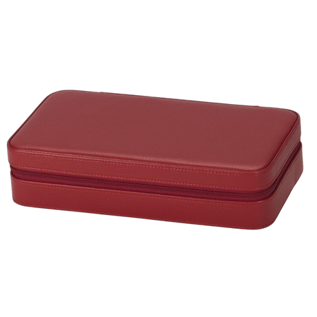 Rita Travel Jewellery Box – Carmine Faux Leather - JEWELLERY HOLDER - Beattys of Loughrea