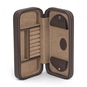 Mink Bonded Leather Travel Jewellery Case - JEWELLERY HOLDER - Beattys of Loughrea