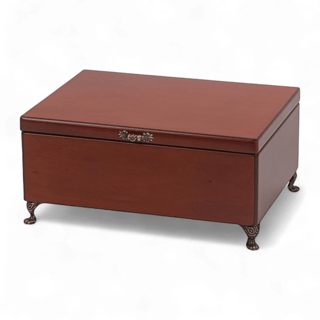 Fiona Mahogany Finish Wooden Jewellery Box - JEWELLERY HOLDER - Beattys of Loughrea