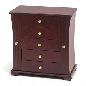 Tara Walnut Finish Wardrobe Jewellery Box - JEWELLERY HOLDER - Beattys of Loughrea
