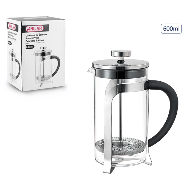 Anilar French Coffee Press – 600ml - TEA/COFFEE MAKER/BODUM/MILLS - Beattys of Loughrea