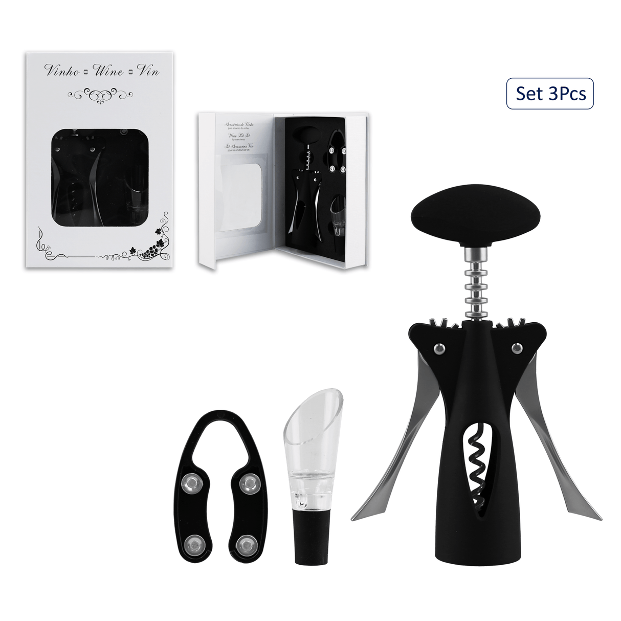 Anilar 3-Piece Wine Accessory Set