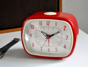 Retro alarm clock - Red - CLOCKS - Beattys of Loughrea