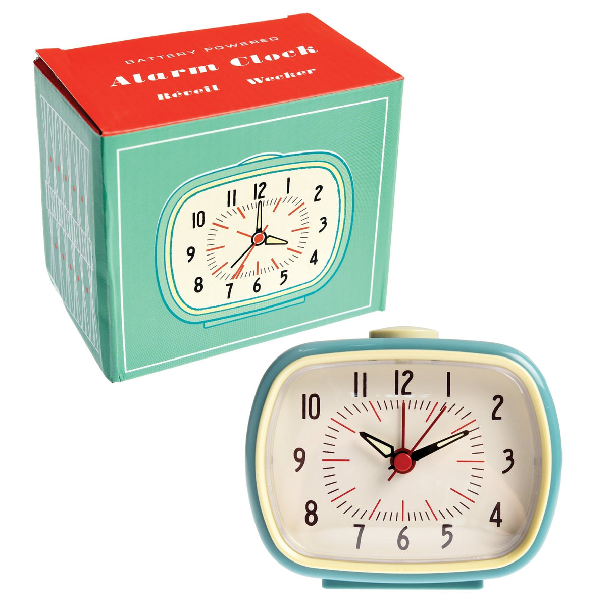 Retro alarm clock - Light Blue - CLOCKS - Beattys of Loughrea