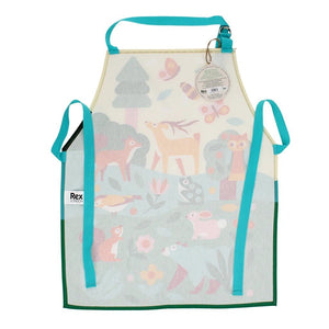 Wipeable Cotton Children's Apron – Woodland Print - APRON/GLOVE/TEXTILE - Beattys of Loughrea