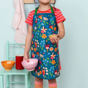 Wipeable Cotton Children's Apron – Fairies in the Garden Print - APRON/GLOVE/TEXTILE - Beattys of Loughrea