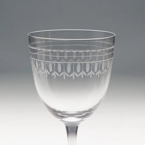 Vintage Etched Wine Glasses 250ml (Set of 2) – Clear - DRINKING GLASSES - Beattys of Loughrea