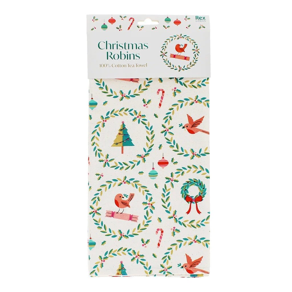 Cotton Tea Towel – Classic Christmas - APRON/GLOVE/TEXTILE - Beattys of Loughrea