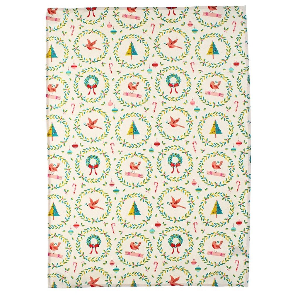 Cotton Tea Towel – Classic Christmas - APRON/GLOVE/TEXTILE - Beattys of Loughrea