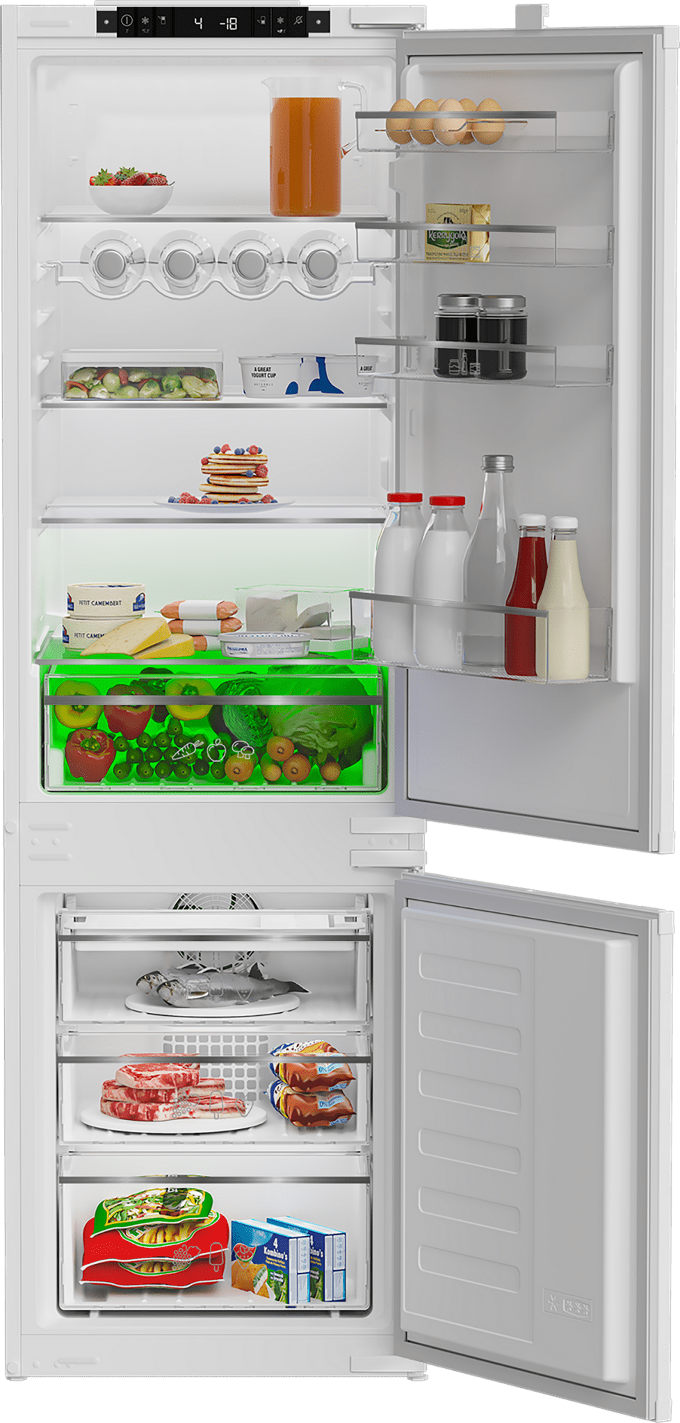 Blomberg Integrated 70:30 Combi Fridge Freezer | KNE4554EVi - FR/FREEZER MED COMBI 0 - 299L - Beattys of Loughrea