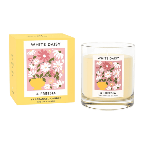 Wax Lyrical White Daisy & Freesia Candle – 190g - CANDLES - Beattys of Loughrea
