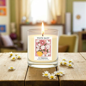 Wax Lyrical White Daisy & Freesia Candle – 190g - CANDLES - Beattys of Loughrea