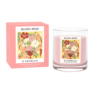 Wax Lyrical Blush Rose & Camellia Candle – 190g - CANDLES - Beattys of Loughrea