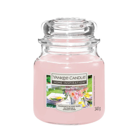 Garden Party Home Inspirations Medium Yankee Candle 340g - CANDLES - Beattys of Loughrea