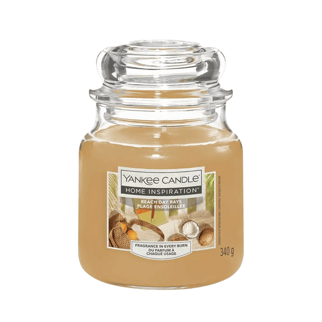 Beach Day Rays Home Inspirations Medium Yankee Candle 340g - CANDLES - Beattys of Loughrea