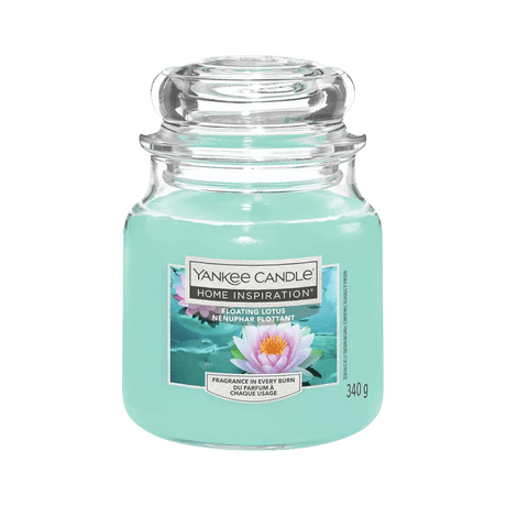 Floating Lotus Home Inspirations Medium Yankee Candle 340g - CANDLES - Beattys of Loughrea