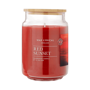 Wax Lyrical Large Jar Candle – Red Sunset - CANDLES - Beattys of Loughrea