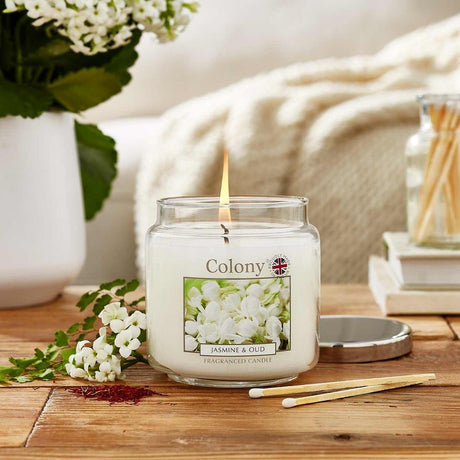 Colony Jasmine & Oud Medium Candle - CANDLES - Beattys of Loughrea
