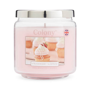 Colony Strawberry Surprise Medium Candle - CANDLES - Beattys of Loughrea
