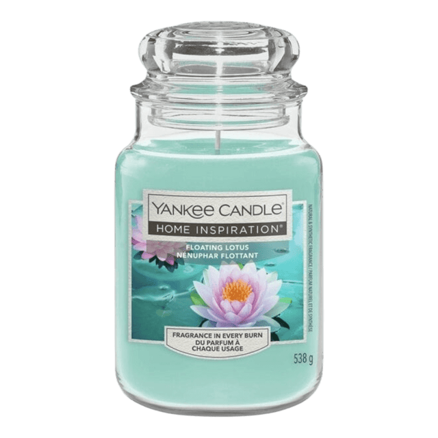 Floating Lotus Home Inspirations Large Yankee Candle 538g - CANDLES - Beattys of Loughrea