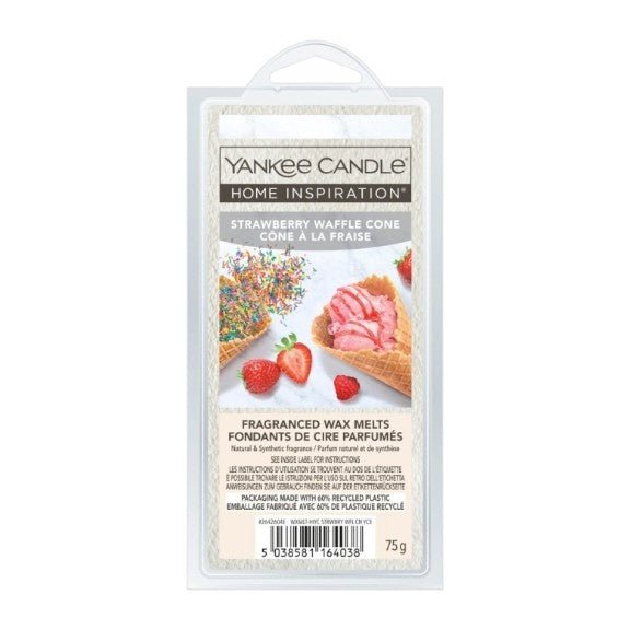 Strawberry Waffle Cone Home Inspirations Yankee Candle Wax Melts - POT POURRI/AROMATHERAPY/OILS/DIFFUSER - Beattys of Loughrea