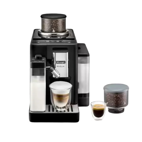 De'Longhi Rivelia EXAM440.55.B Black Automatic Bean to Cup Coffee Machine - COFFEE MAKERS / ACCESSORIES - Beattys of Loughrea