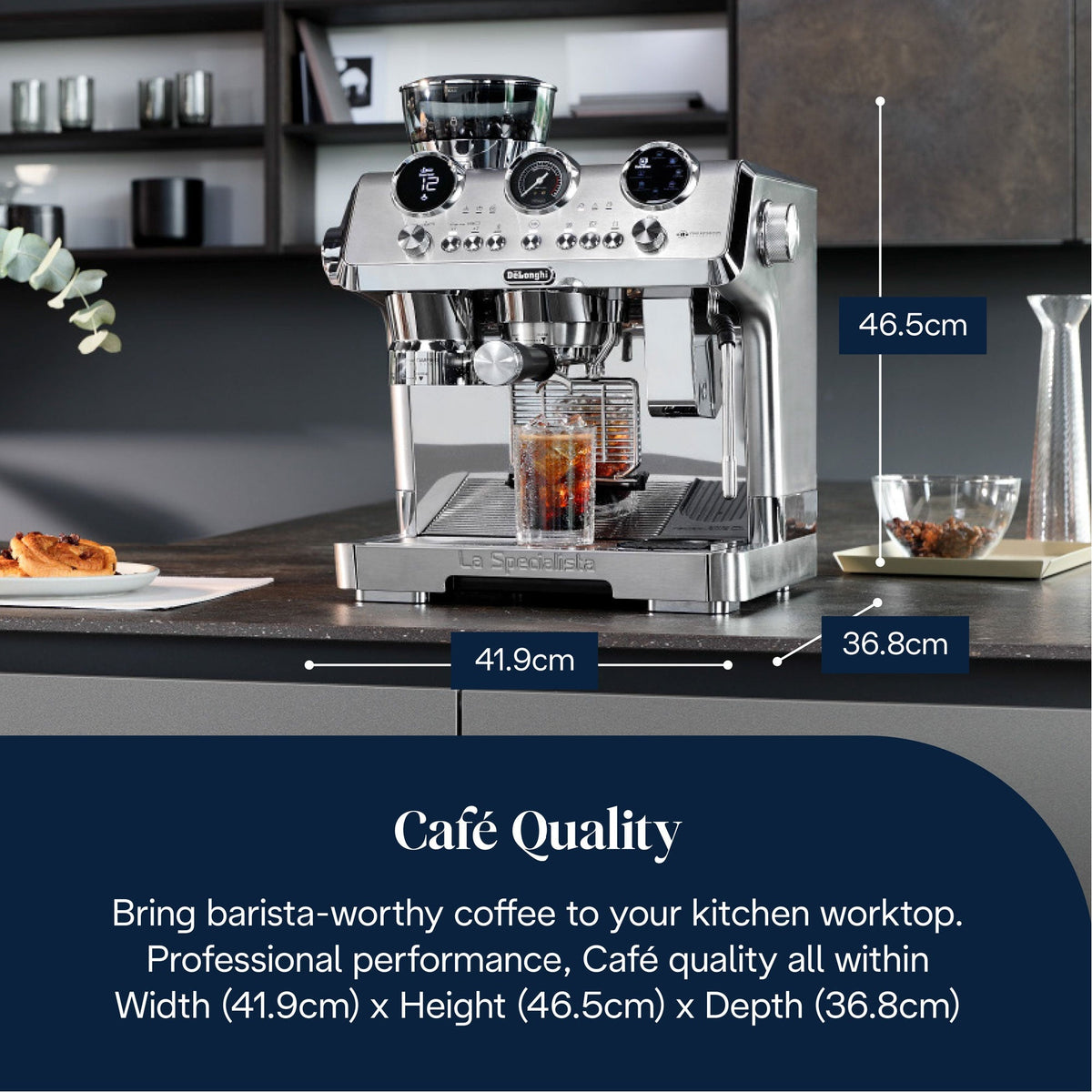 De'Longhi La Specialista Maestro EC9885.M Stainless Steel Manual Bean to Cup Espresso Machine