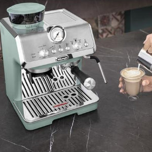 Delonghi La Specialista Arte Manual Bean to Cup Coffee Machine - Green | EC9155.GR - COFFEE MAKERS / ACCESSORIES - Beattys of Loughrea