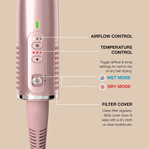 Shark Glossi 2 - in - 1 Hot Tool and Air Glosser - Lychee - HT302UKPK - CURLERS/CRIMPERS/STRAIGHTENERS - Beattys of Loughrea