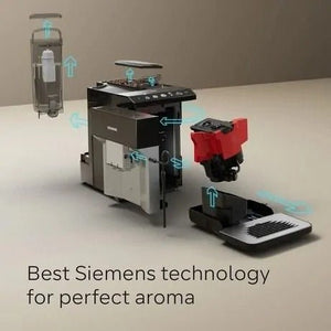 Siemens TP515GB1 Bean to Cup Coffee Machine – Black / Silver - COFFEE MAKERS / ACCESSORIES - Beattys of Loughrea